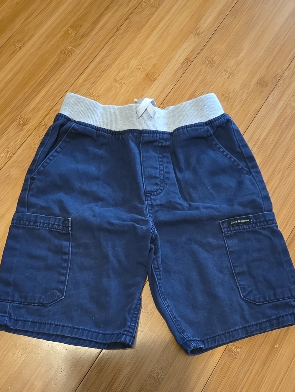 Calvin Klein Kids Navy Cargo Shorts - 6